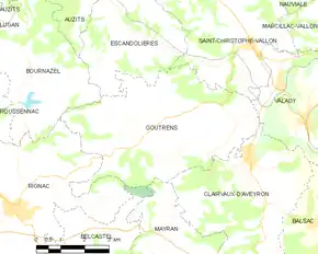 Poziția localității Goutrens