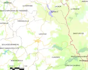 Poziția localității Laguiole