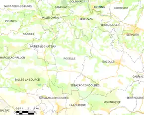 Poziția localității Rodelle