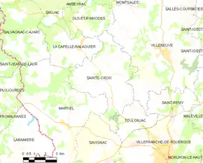 Poziția localității Sainte-Croix