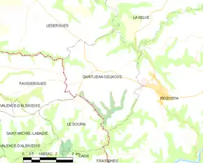 Poziția localității Saint-Jean-Delnous