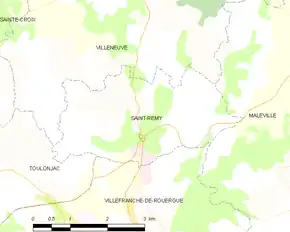 Poziția localității Saint-Rémy
