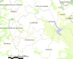 Poziția localității La Terrisse