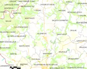 Poziția localității Villeneuve