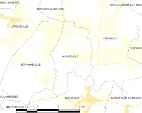 Poziția localității Aignerville