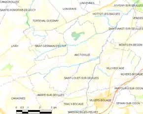 Poziția localității Anctoville