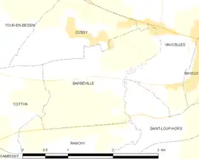 Poziția localității Barbeville