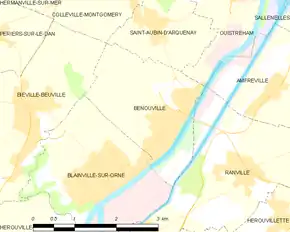 Poziția localității Bénouville