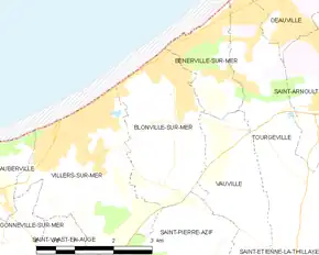 Poziția localității Blonville-sur-Mer