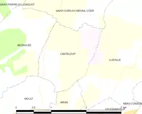 Poziția localității Canteloup