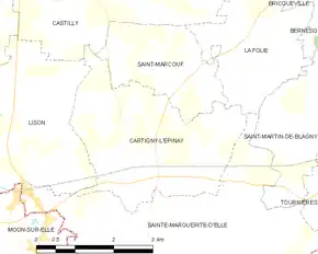 Poziția localității Cartigny-l'Épinay
