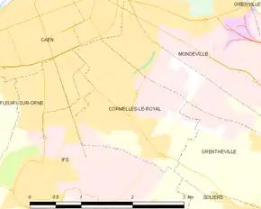 Poziția localității Cormelles-le-Royal