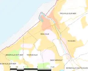 Poziția localității Deauville