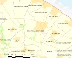 Poziția localității Douvres-la-Délivrande