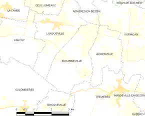 Poziția localității Écrammeville