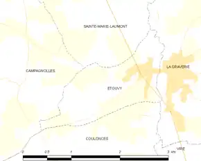 Poziția localității Étouvy