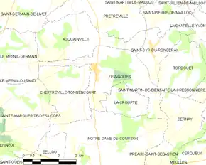 Poziția localității Fervaques