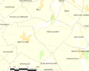 Poziția localității Fierville-Bray