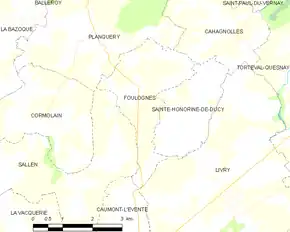 Poziția localității Foulognes