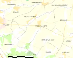 Poziția localității Fresné-la-Mère