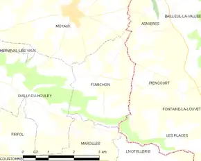 Poziția localității Fumichon