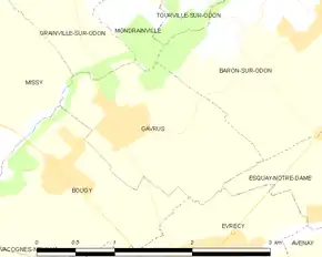 Poziția localității Gavrus