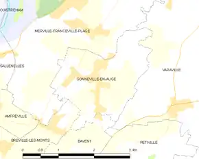 Poziția localității Gonneville-en-Auge