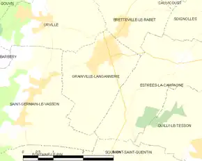 Poziția localității Grainville-Langannerie