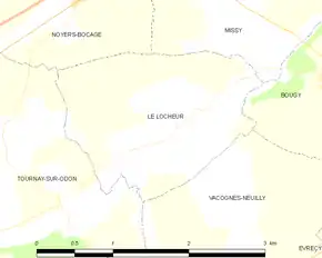 Poziția localității Le Locheur