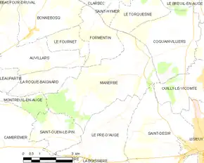 Poziția localității Manerbe