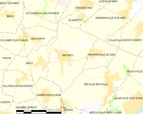 Poziția localității Mathieu