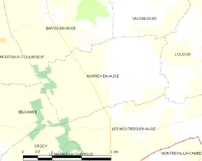 Poziția localității Norrey-en-Auge