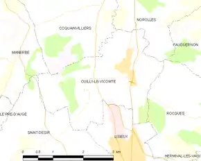 Poziția localității Ouilly-le-Vicomte