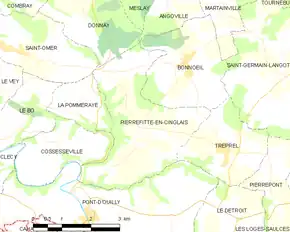 Poziția localității Pierrefitte-en-Cinglais
