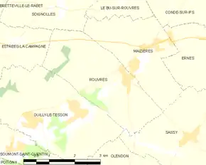 Poziția localității Rouvres