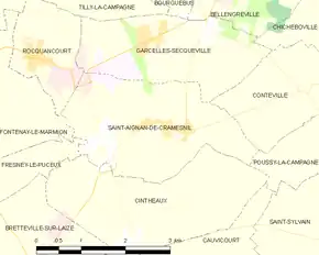 Poziția localității Saint-Aignan-de-Cramesnil