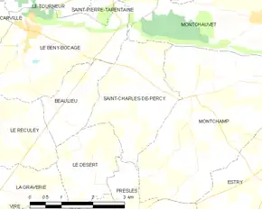 Poziția localității Saint-Charles-de-Percy