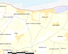 Poziția localității Saint-Côme-de-Fresné