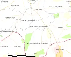 Poziția localității Sainte-Foy-de-Montgommery