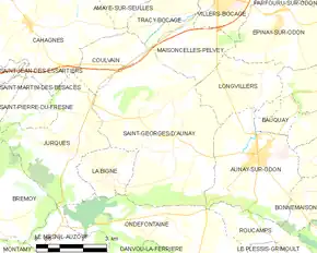 Poziția localității Saint-Georges-d'Aunay