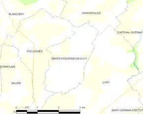 Poziția localității Sainte-Honorine-de-Ducy