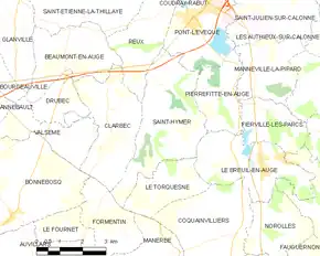 Poziția localității Saint-Hymer