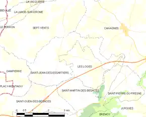 Poziția localității Saint-Jean-des-Essartiers