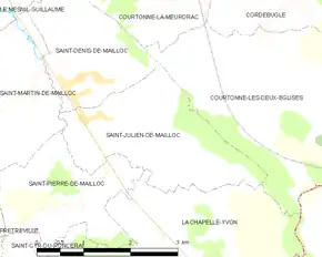 Poziția localității Saint-Julien-de-Mailloc