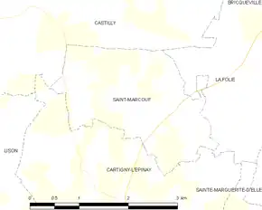 Poziția localității Saint-Marcouf
