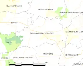 Poziția localității Sainte-Marguerite-de-Viette