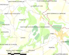 Poziția localității Saint-Martin-de-Bienfaite-la-Cressonnière