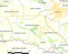 Poziția localității Saint-Martin-de-Mieux