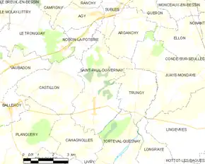 Poziția localității Saint-Paul-du-Vernay