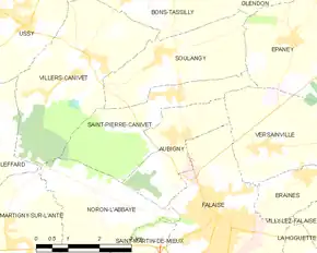 Poziția localității Saint-Pierre-Canivet